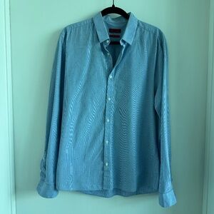 HUGO Hugo Boss Ero3 Slim Fit Blue L/S Shirt